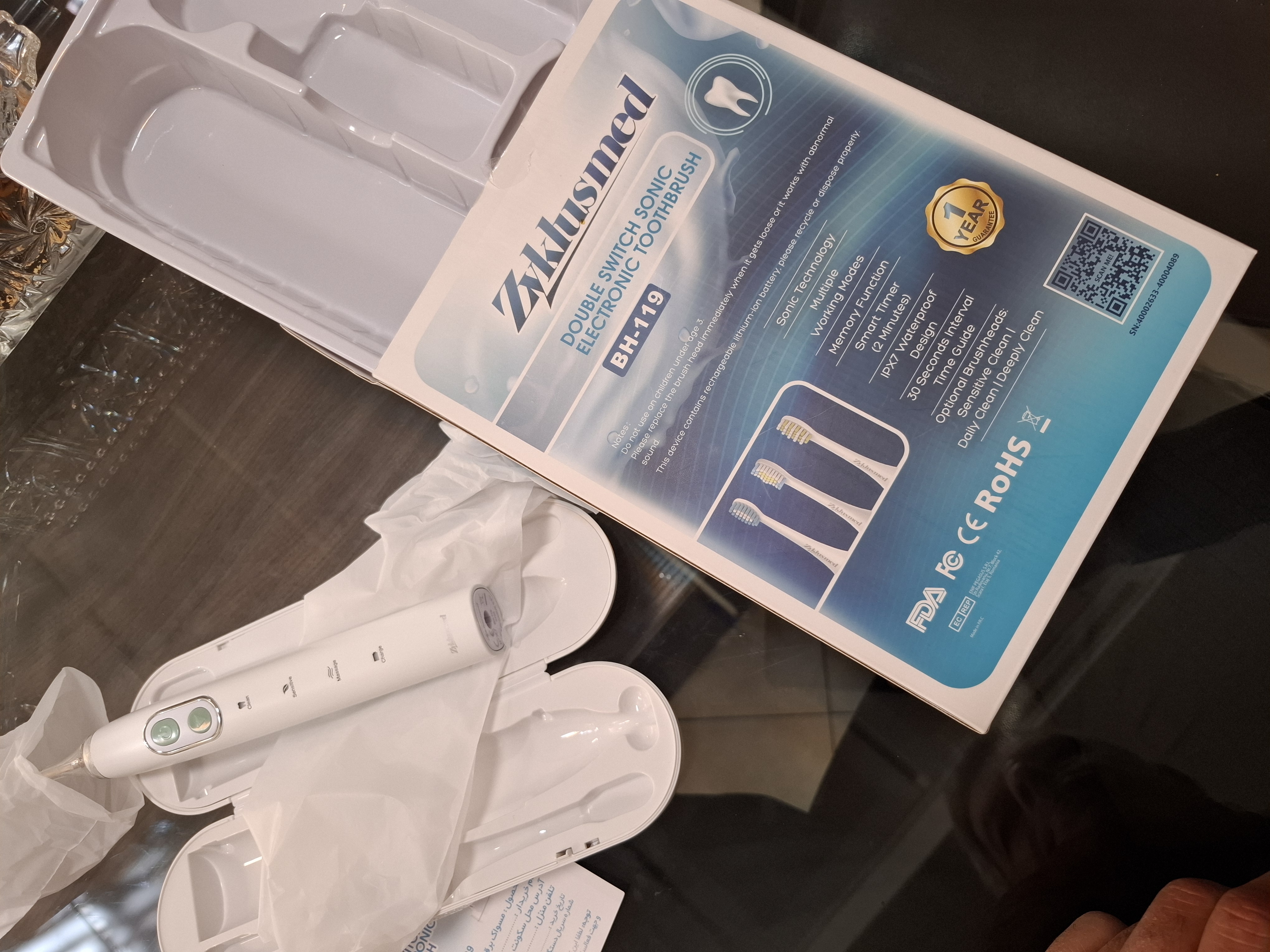 پیوست عکس برگه گارانتی تکمیل شده :